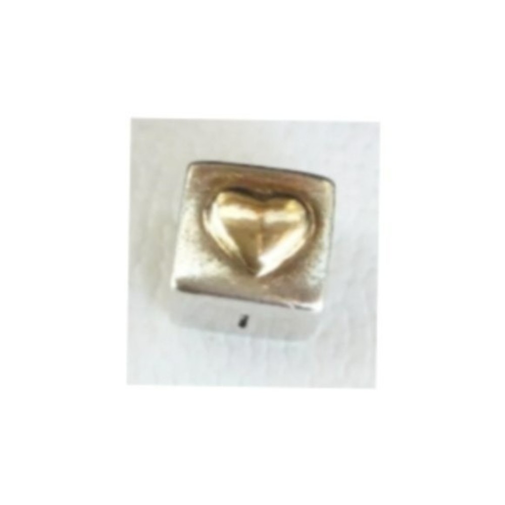 Pandora 14K I Love You Heart Charm Bead Cube 925 Sterling Silver 790200 - Picture 5 of 6